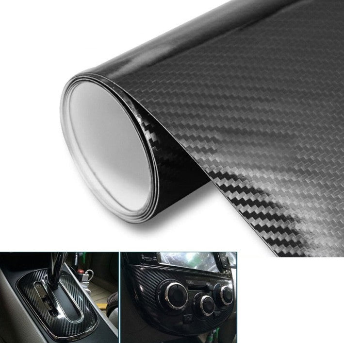 5D High Gloss Carbon Fiber Vinyl Car Wrap Stickers